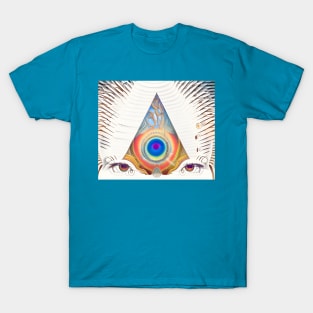 Illuminated Vision (1) - Trippy Psychedelic Eye T-Shirt